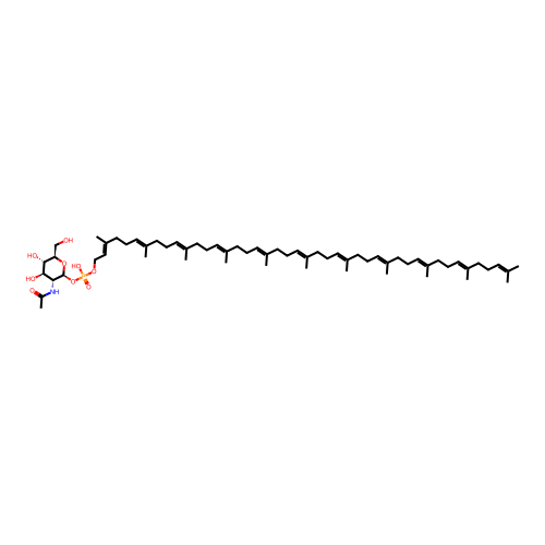 N-Acetylglucosaminylphosphorylundecaprenol structure
