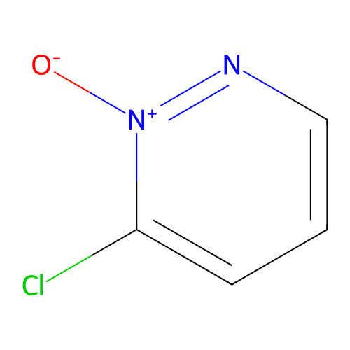Pyridazine, 3-chloro-, 2-oxide structure