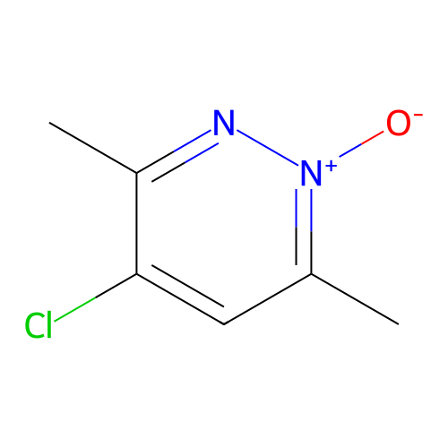 4-Chloro-3,6-dimethyl-1-oxidopyridazin-1-ium structure