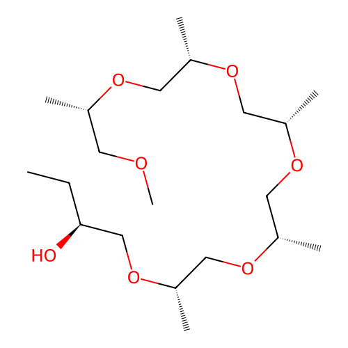5,8,11,14,17,20-Hexaoxaheneicosan-3-ol, 6,9,12,15,18-pentamethyl- structure
