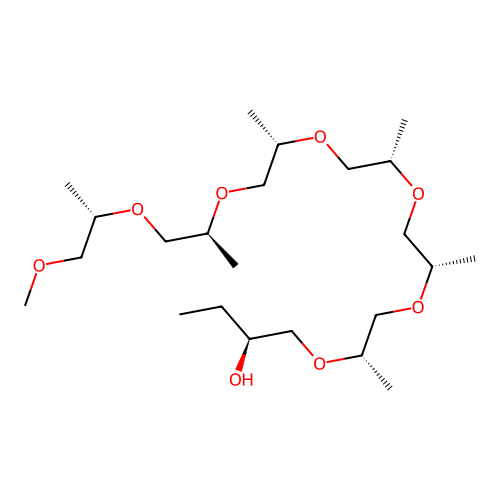 5,8,11,14,17,20,23-Heptaoxatetracosan-3-ol, 6,9,12,15,18,21-hexamethyl- structure