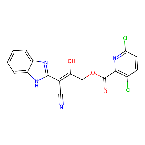 CAS 721898-00-6 - C17H10Cl2N4O3 structure