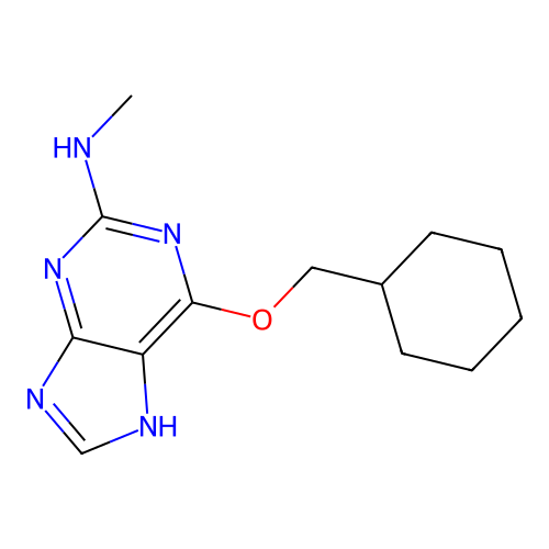 O6-Cyclohexylmethylguanine deriv. 7 structure