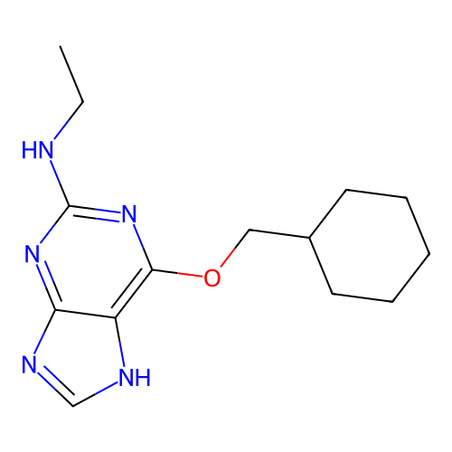 O6-Cyclohexylmethylguanine deriv. 8 structure