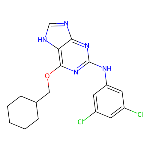 O6-Cyclohexylmethylguanine deriv. 18 structure