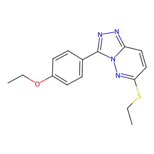 3-(4-Ethoxyphenyl)-6-ethylsulfanyl-[1,2,4]triazolo[4,3-b]pyridazine structure