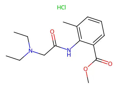 Tolycaine hydrochloride structure