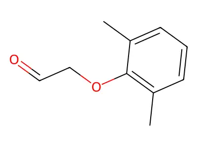 Acetaldehyde, 2-(2,6-dimethylphenoxy)- structure