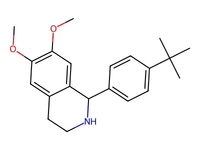 1-(4-Tert-butylphenyl)-6,7-dimethoxy-1,2,3,4-tetrahydroisoquinoline structure