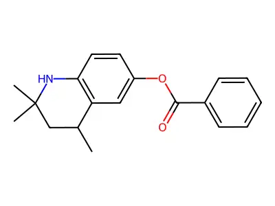 2,2,4-Trimethyl-1,2,3,4-tetrahydroquinolin-6-yl benzoate structure