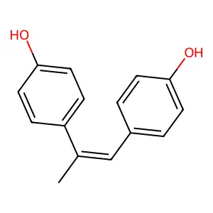 4,4'-(1E)-prop-1-ene-1,2-diyldiphenol structure