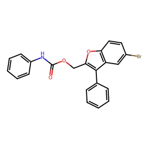 2-Benzofuranmethanol, 5-bromo-3-phenyl-, carbanilate structure