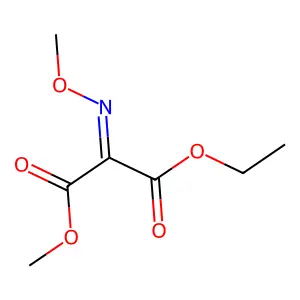 Propanedioic acid, (methoxyimino)-, ethyl methyl ester, (Z)- structure