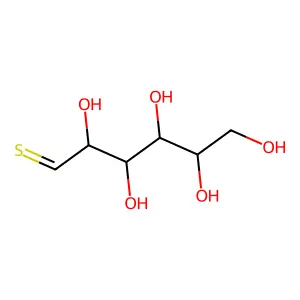 1-thio-beta-D-glucopyranose structure