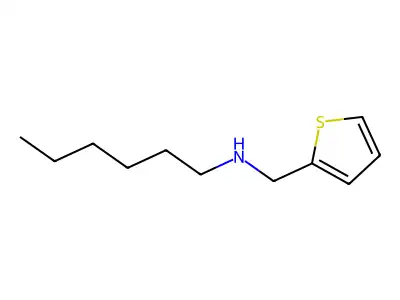 N-(thiophen-2-ylmethyl)hexan-1-amine structure