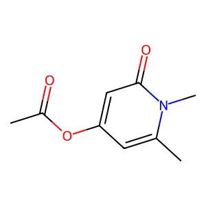 1,6-Dimethyl-4-acetoxy-2-pyridone structure