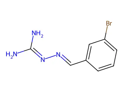 2-[(3-Bromophenyl)methylideneamino]guanidine structure