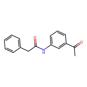 N-(3-acetylphenyl)-2-phenylacetamide structure
