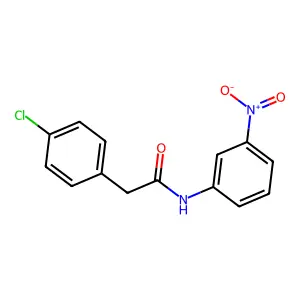 2-(4-chlorophenyl)-N-(3-nitrophenyl)acetamide structure