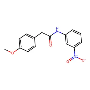 2-(4-methoxyphenyl)-N-(3-nitrophenyl)acetamide structure