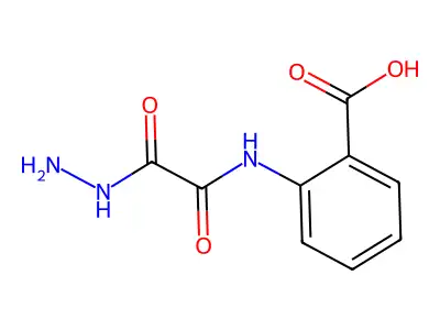 2-{[Hydrazinyl(oxo)acetyl]amino}benzoic acid structure