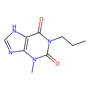 1-Methyl-3-propylxanthine structure