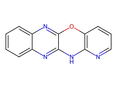 12H-pyrido[2',3':5,6][1,4]oxazino[2,3-b]quinoxaline structure