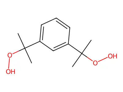 1,1'-(1,3-Phenylenebis(1-methylethylidene))bis(hydroperoxide) structure