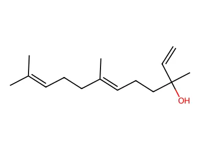 橙花叔醇 structure