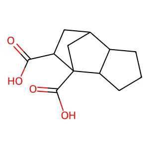 4,7-Methano-1H-indene-2,5-dicarboxylic acid, octahydro- structure
