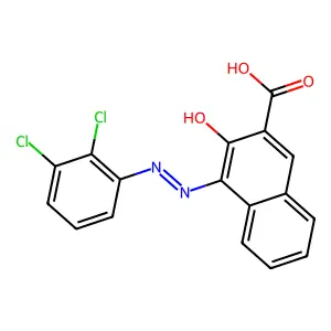 2-Naphthalenecarboxylic acid, 4-[2-(2,3-dichlorophenyl)diazenyl]-3-hydroxy- structure