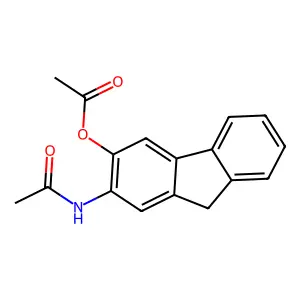 3-Acetyloxy-2-acetylaminofluorene structure