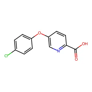 5-(对氯苯氧基)吡啶-2-甲酸 structure