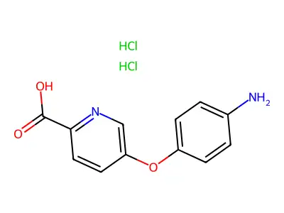 Picolinic acid, 5-(p-aminophenoxy)-, dihydrochloride structure
