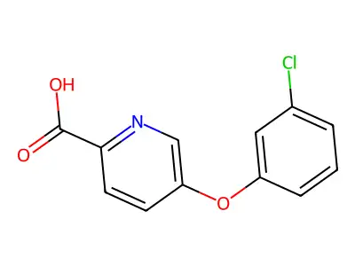 Picolinic acid, 5-(m-chlorophenoxy)- structure