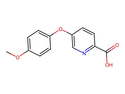 Picolinic acid, 5-(p-methoxyphenoxy)- structure