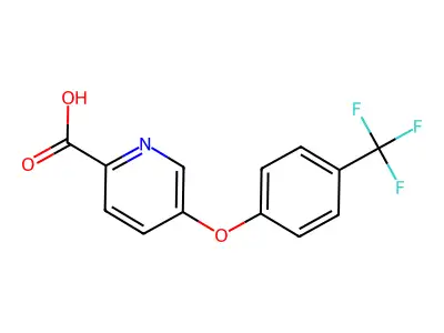 Picolinic acid, 5-(alpha,alpha,alpha-trifluoro-p-tolyloxy)- structure
