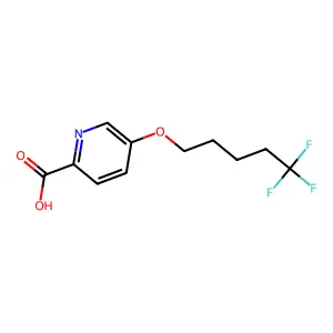 5-Trifluoropentoxypicolinic acid structure