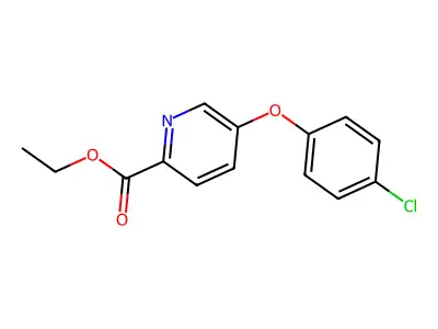 Picolinic acid, 5-(p-chlorophenoxy)-, ethyl ester structure