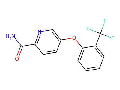 Picolinamide, 5-(alpha,alpha,alpha-trifluoro-o-tolyloxy)- structure