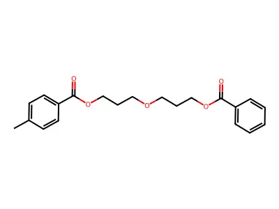 Benzoic acid, 4-methyl-, 3-[3-(benzoyloxy)propoxy]propyl ester structure