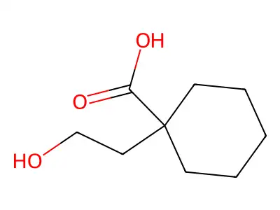 1-(2-hydroxyethyl)cyclohexane-1-carboxylic Acid structure