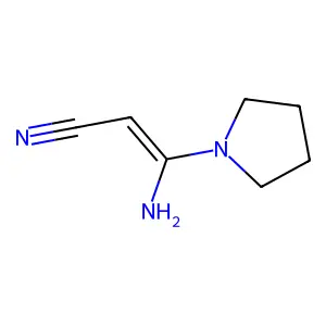 2-Propenenitrile, 3-amino-3-(1-pyrrolidinyl)- structure