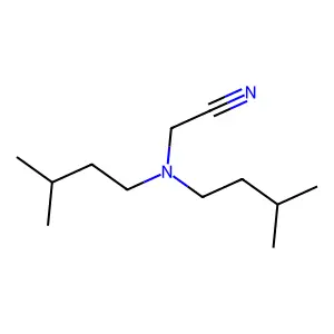 Diisopentylaminoacetonitrile structure
