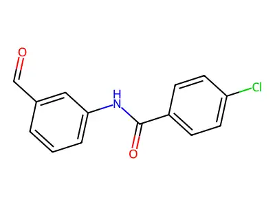 4-chloro-N-(3-formylphenyl)benzamide structure