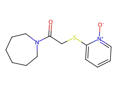 1-(Azepan-1-yl)-2-(1-oxidopyridin-1-ium-2-yl)sulfanylethanone structure
