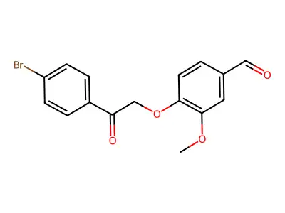 4-[2-(4-Bromophenyl)-2-oxoethoxy]-3-methoxybenzaldehyde structure