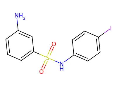 3-amino-N-(4-iodophenyl)benzene-1-sulfonamide structure