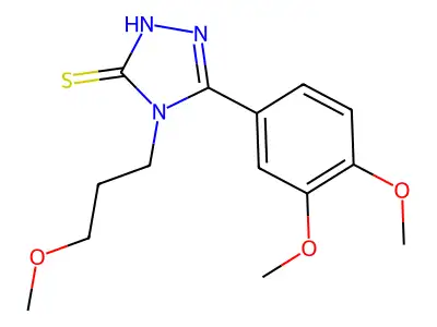5-(3,4-Dimethoxy-phenyl)-4-(3-methoxy-propyl)-4H-[1,2,4]triazole-3-thiol structure