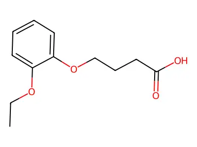 4-(2-Ethoxyphenoxy)butanoic acid structure